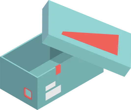 Boxes Isometric Cardboard Packages Open And Closed Illustration