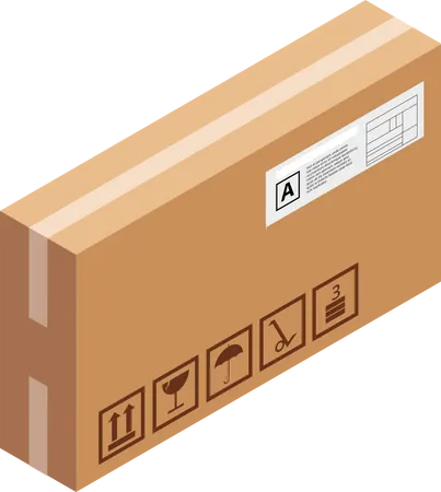 Cardboard Box  Illustration