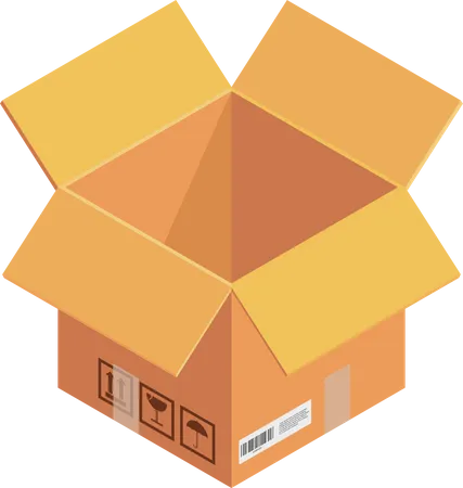 Cardboard Box  Illustration