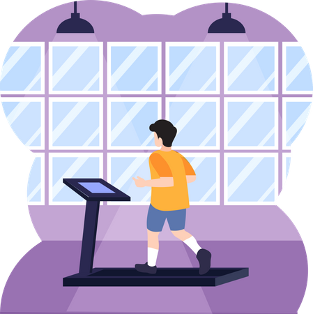 Treino cardio  Ilustração