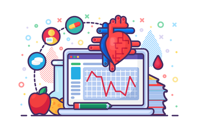 Investigación en cardiología  Ilustración