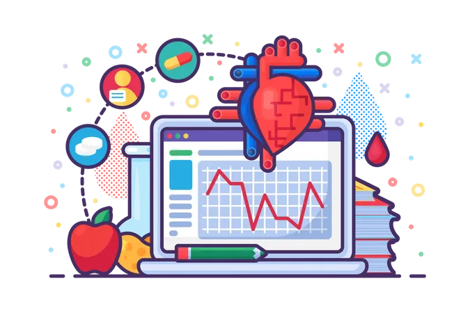 Cardiology research  Illustration