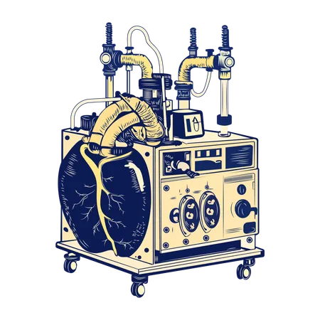 Cardiopulmonary Machine  Illustration