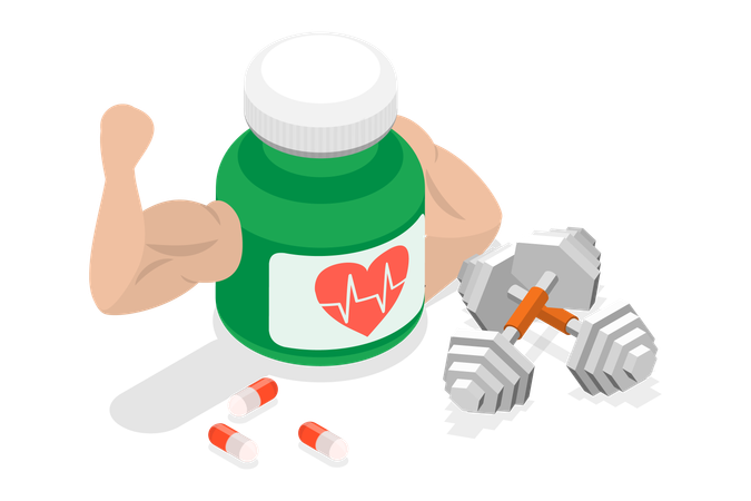 Cardiovascular Supplements  Illustration