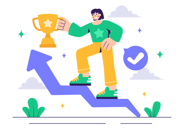 Career Achievement  Illustration