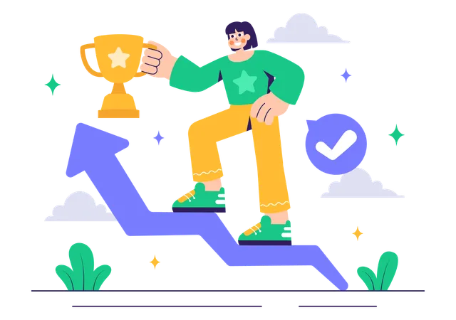 Career Achievement  Illustration