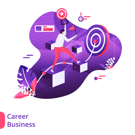 Career Business Modern Illustration  Illustration