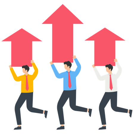 Career development and investment growth  Illustration