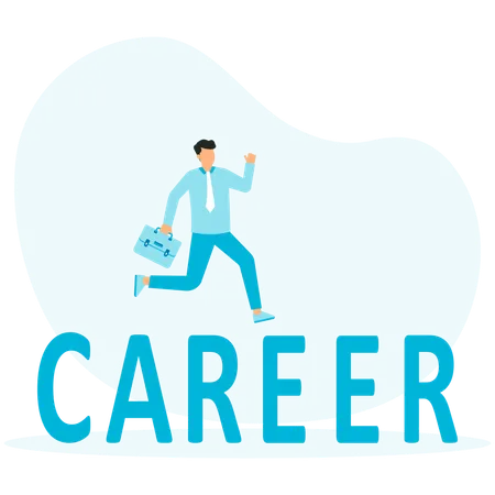 Career development of employee  Illustration