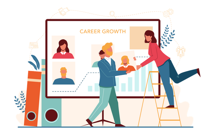 Career growth Illustration