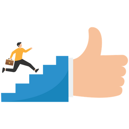 Career growth development  Illustration