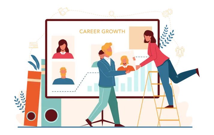 Career growth  Illustration