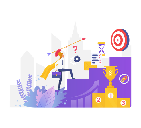 Career growth  イラスト