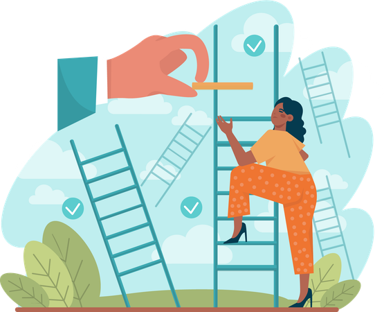 Career ladder  Illustration