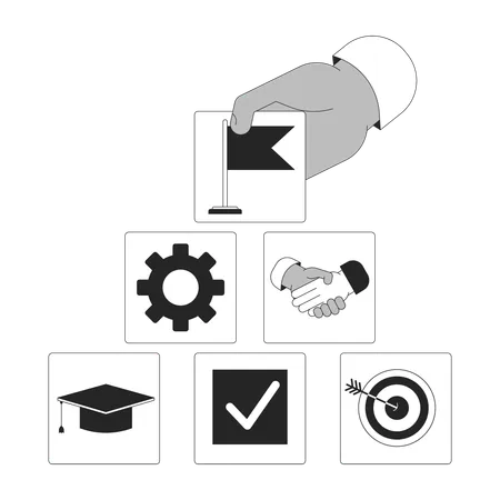 Career pathway planning  Illustration