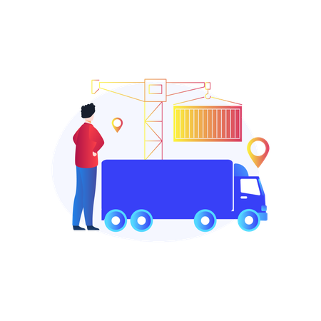 Cargo Container  Illustration