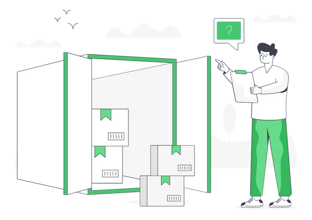 Cargo Container  Illustration