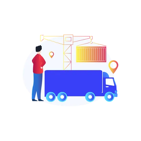 Cargo Container  Illustration