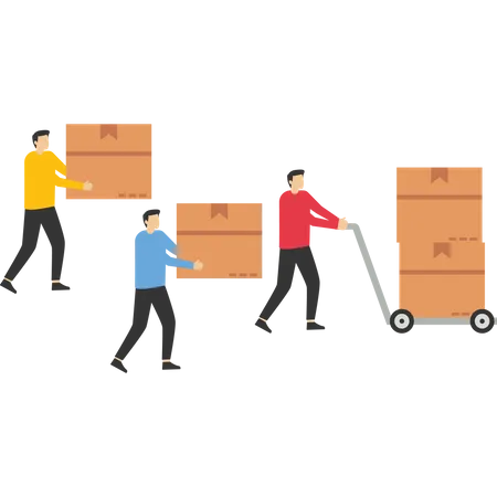 Cargo freight  Illustration