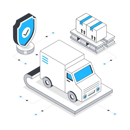 Cargo Insurance  Illustration