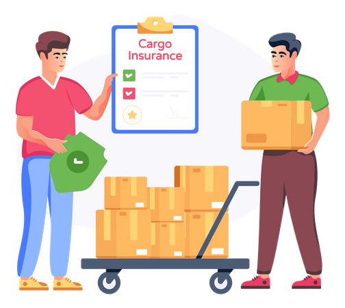 Cargo Insurance  Illustration