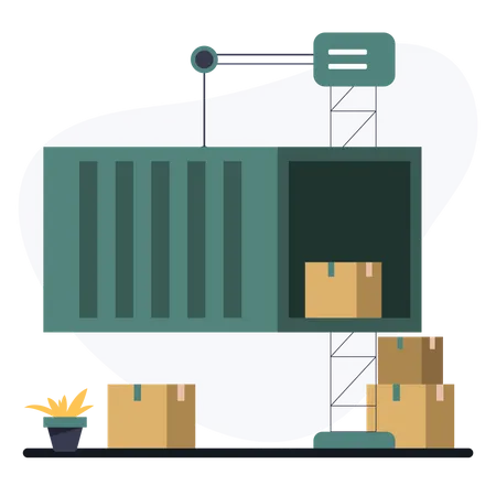 Cargo loading  Illustration