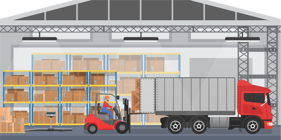 Cargo service  Illustration