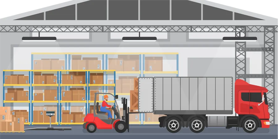 Cargo service Illustration