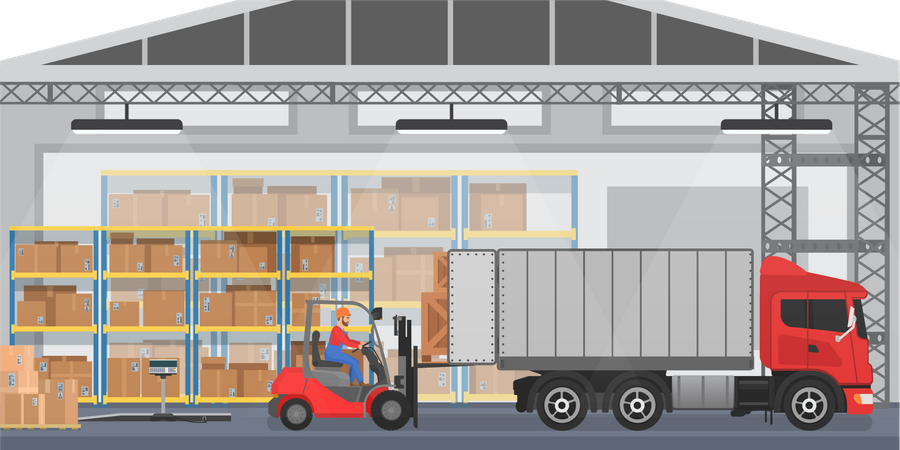 Cargo service  Illustration