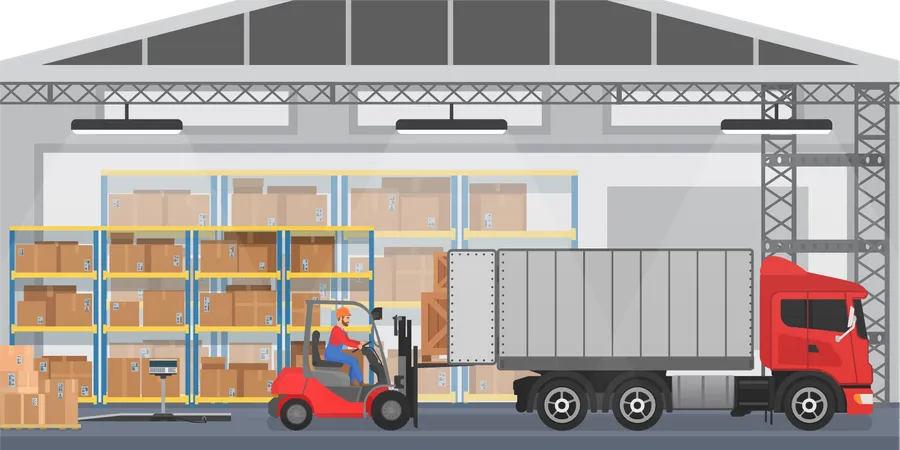 Cargo service  Illustration