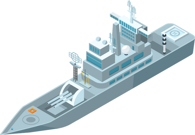 Cargo Ship  Illustration