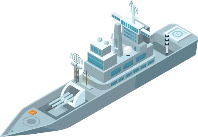 Cargo Ship  Illustration