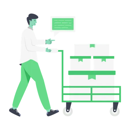 Cargo Trolley  Illustration