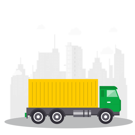 Cargo Truck Illustration