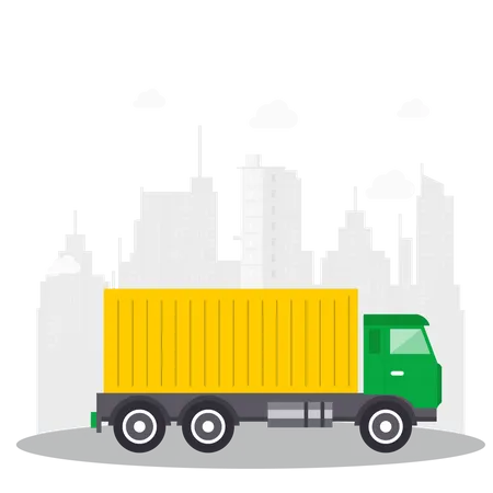 Cargo Truck  Illustration