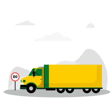 Cargo Truck  Illustration