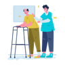 illustrations for nurse with patient