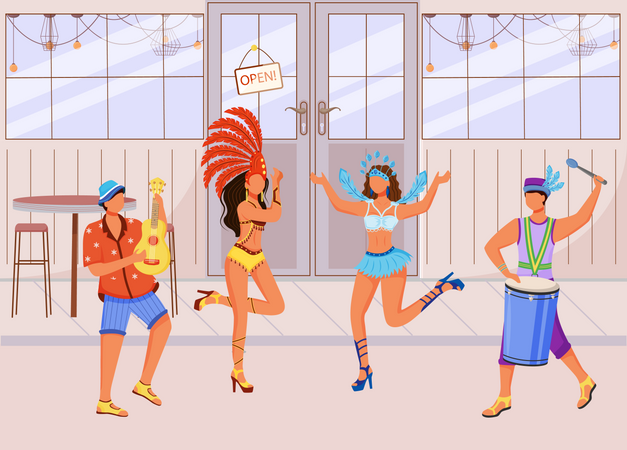 Carnaval brasileño  Ilustración