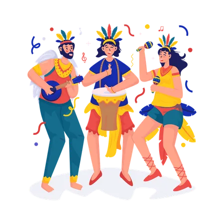 Fête du Carnaval  Illustration