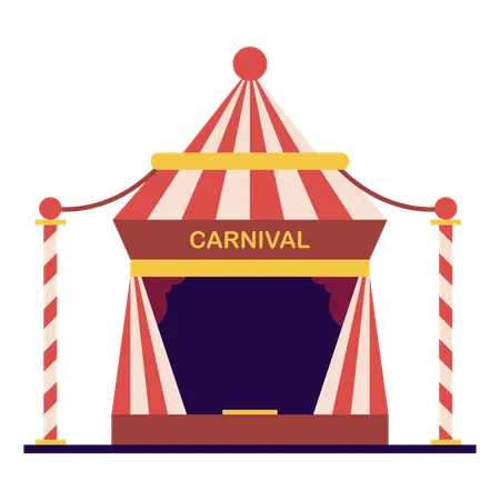 Scène de carnaval  Illustration