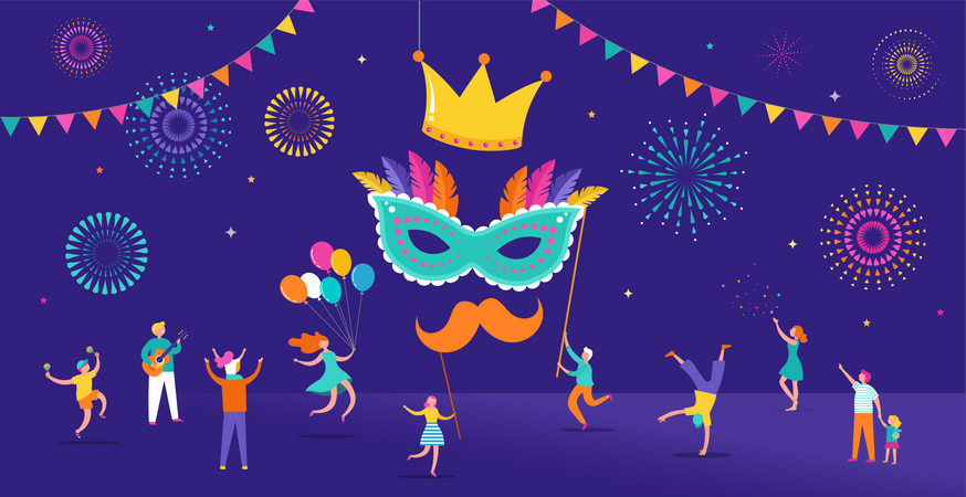 Carnival Celebration Illustration
