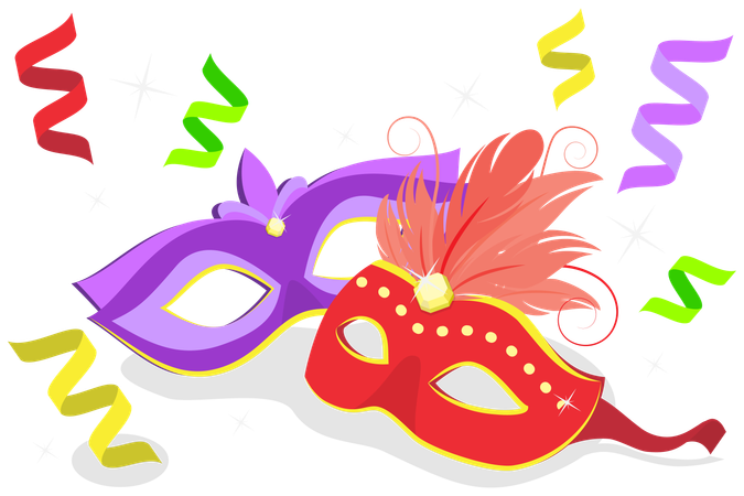 Carnival Mardi Gras  Illustration