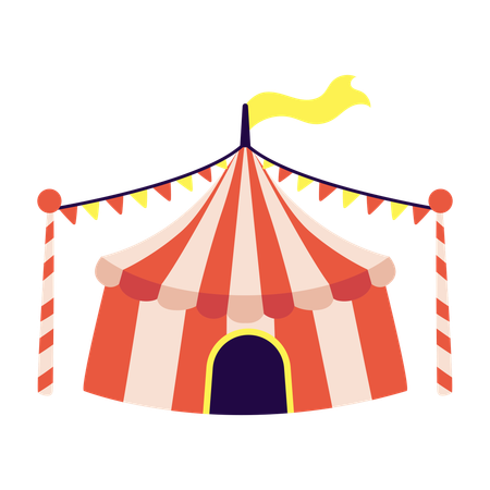 Carpa de circo  Ilustración