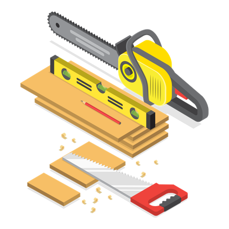 Carpentry tools  Illustration