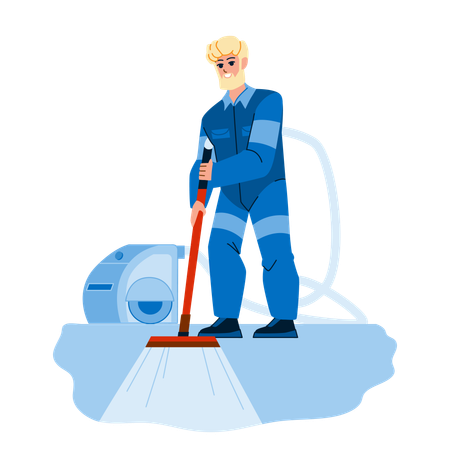 Carpet cleaning  イラスト