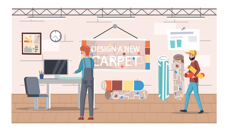 Carpet Design Store  Illustration