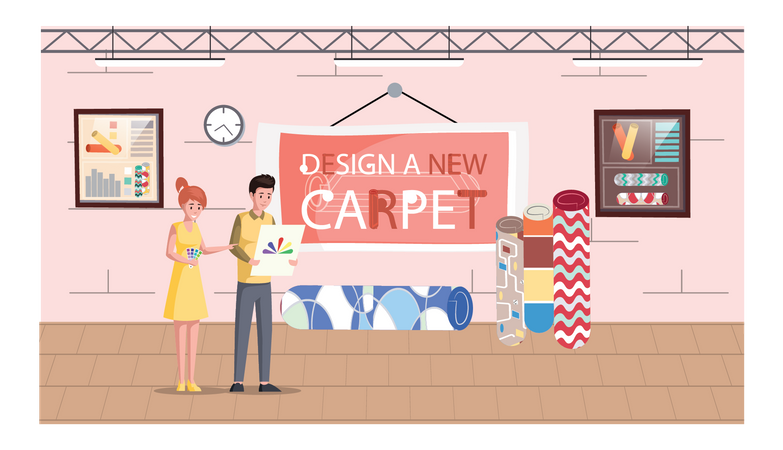 Carpet Store  Illustration