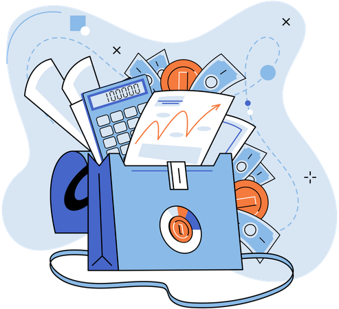 Carpeta comercial  Ilustración