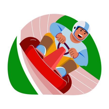 Carreras de karts en los Juegos Olímpicos  Ilustración