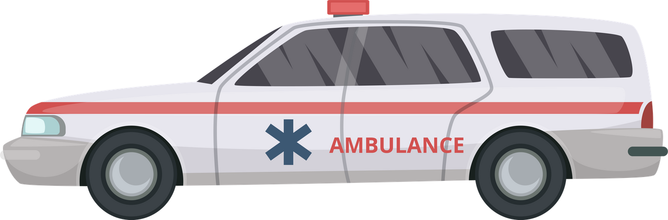 Carro Ambulância  Ilustração